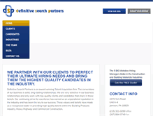 Tablet Screenshot of definitivesearchpartners.com